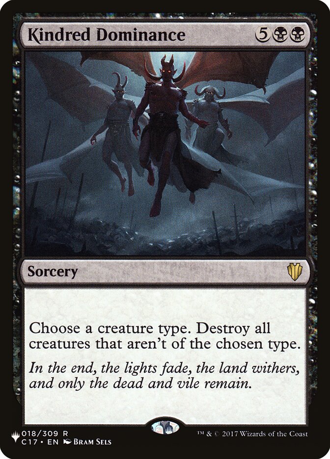 Magic the Gathering Card - Kindred Dominance - MTG Circle