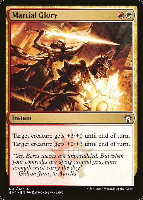 Magic the Gathering Card - Martial Glory - MTG Circle