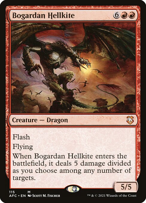 Magic the Gathering Card - Bogardan Hellkite - MTG Circle