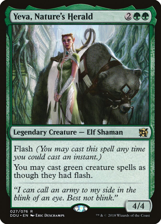 Magic the Gathering Card - Yeva, Nature's Herald - MTG Circle