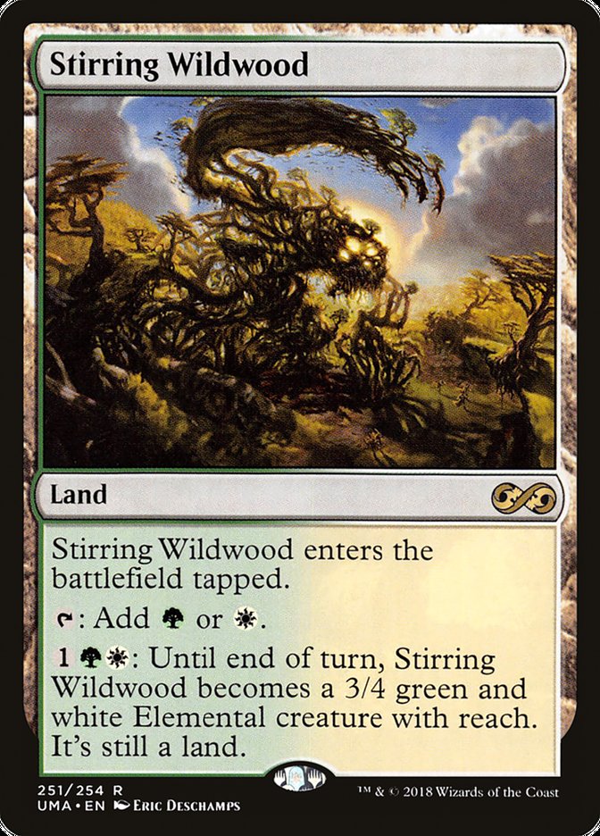 Magic the Gathering Card - Stirring Wildwood - MTG Circle