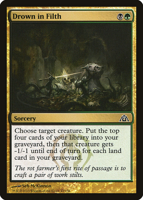 Magic the Gathering Card - Drown in Filth - MTG Circle