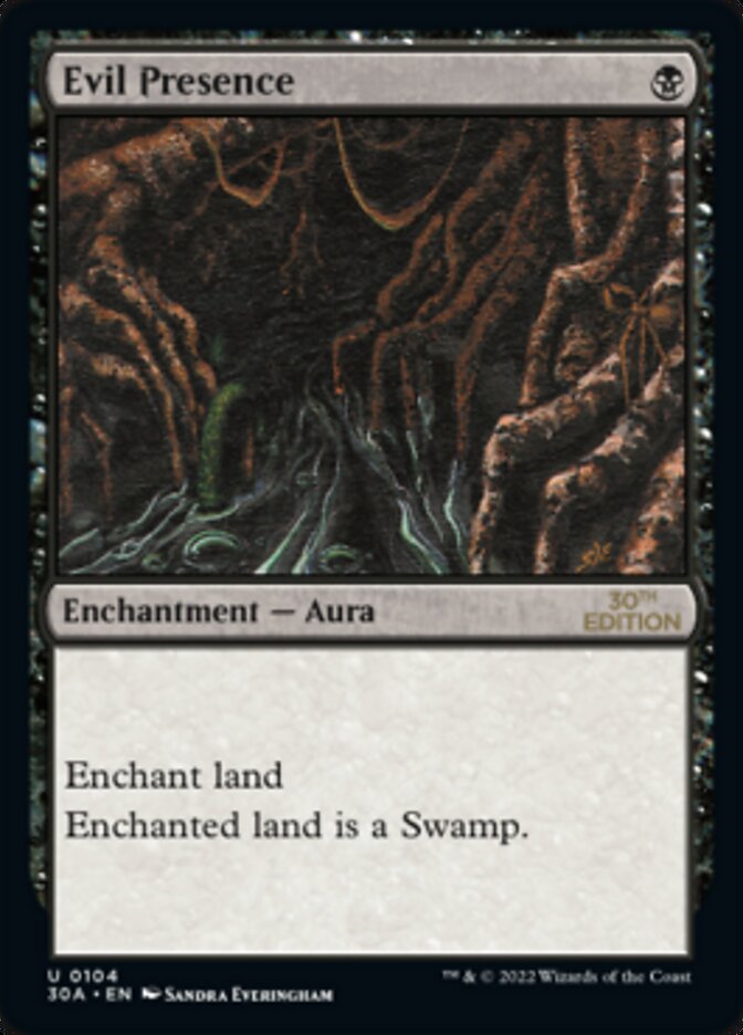 Magic the Gathering Card - Evil Presence - MTG Circle