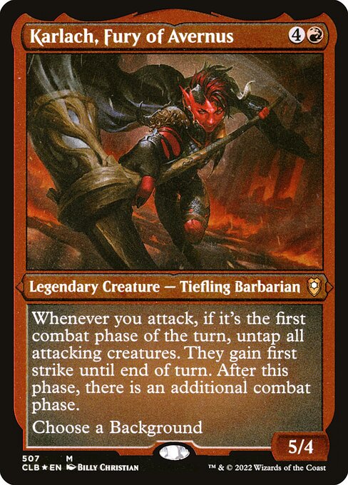 Magic the Gathering Card - Karlach, Fury of Avernus - MTG Circle