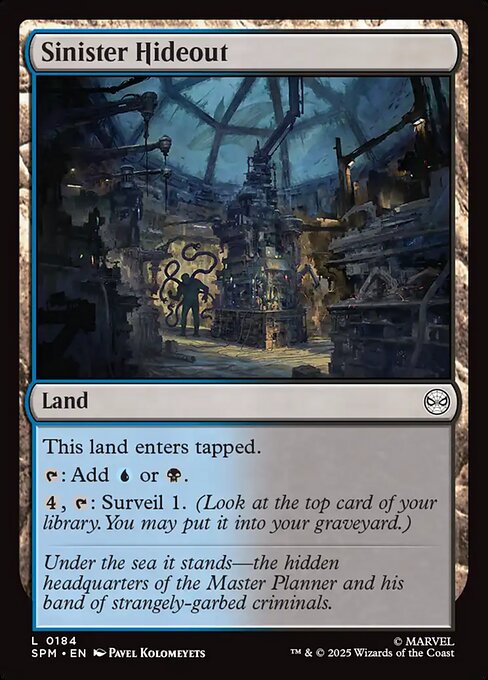 Magic the Gathering Card - Sinister Hideout - MTG Circle