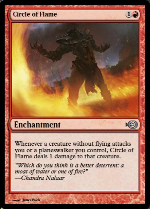 Magic the Gathering Card - Circle of Flame - MTG Circle