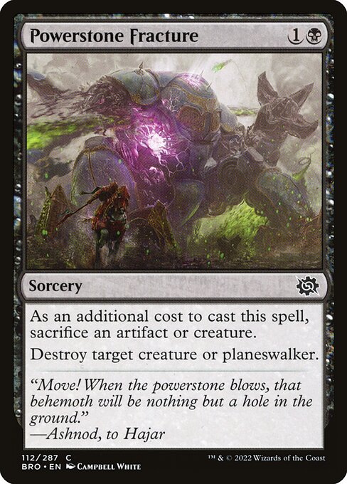 Magic the Gathering Card - Powerstone Fracture - MTG Circle