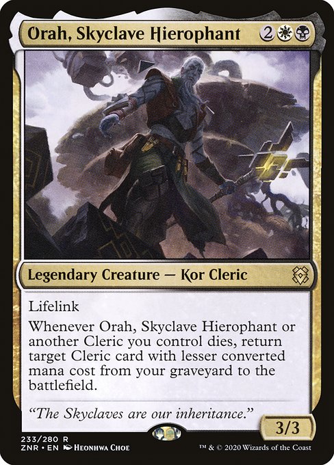 Magic the Gathering Card - Orah, Skyclave Hierophant - MTG Circle