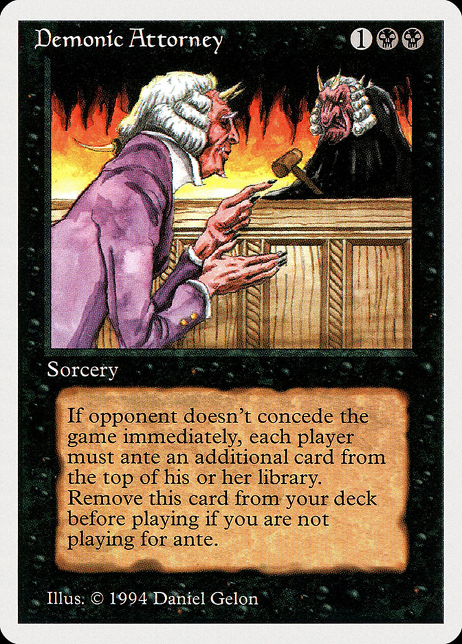 Magic the Gathering Card - Demonic Attorney - MTG Circle