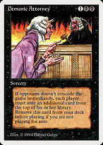 Magic the Gathering Card - Demonic Attorney - MTG Circle