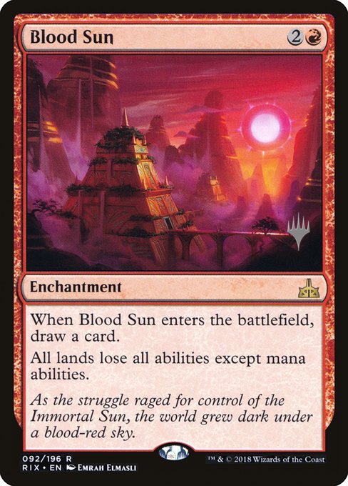 Magic the Gathering Card - Blood Sun - MTG Circle