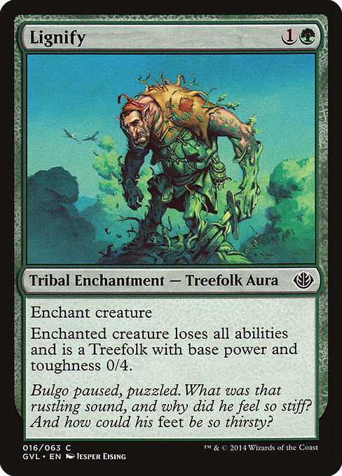 Magic the Gathering Card - Lignify - MTG Circle