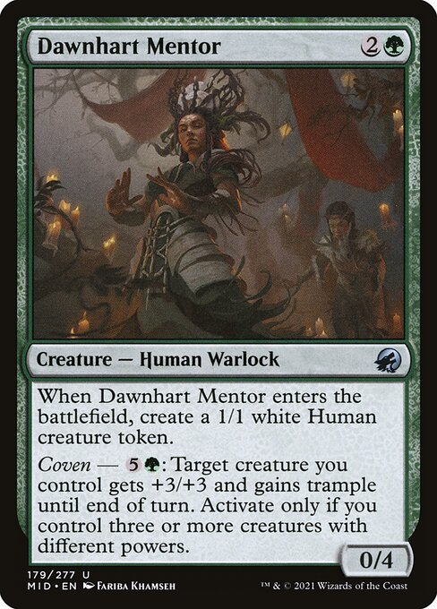 Magic the Gathering Card - Dawnhart Mentor - MTG Circle
