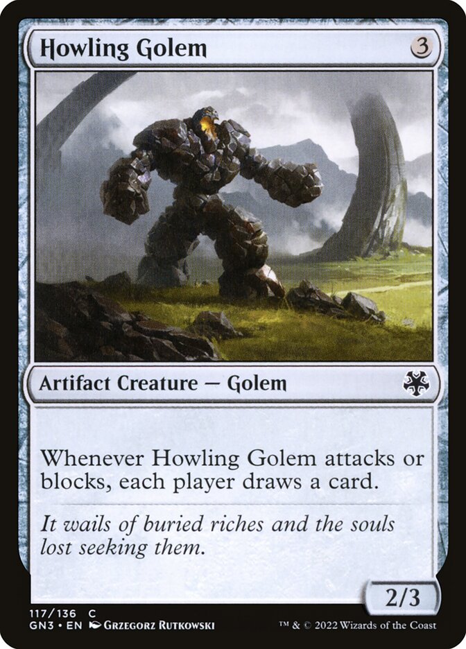 Magic the Gathering Card - Howling Golem - MTG Circle