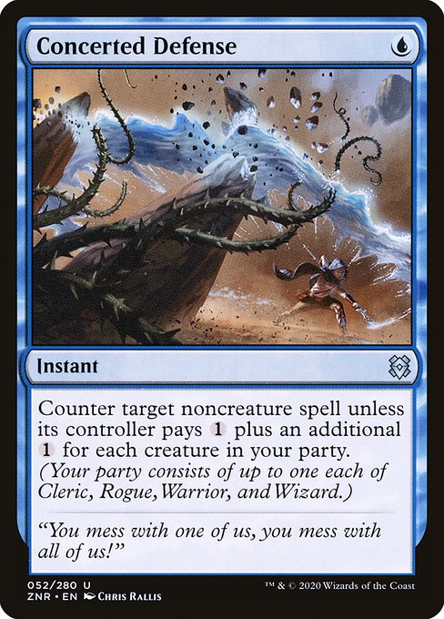 Magic the Gathering Card - Concerted Defense - MTG Circle