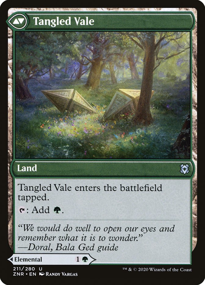 Magic the Gathering Card - Tangled Vale - MTG Circle