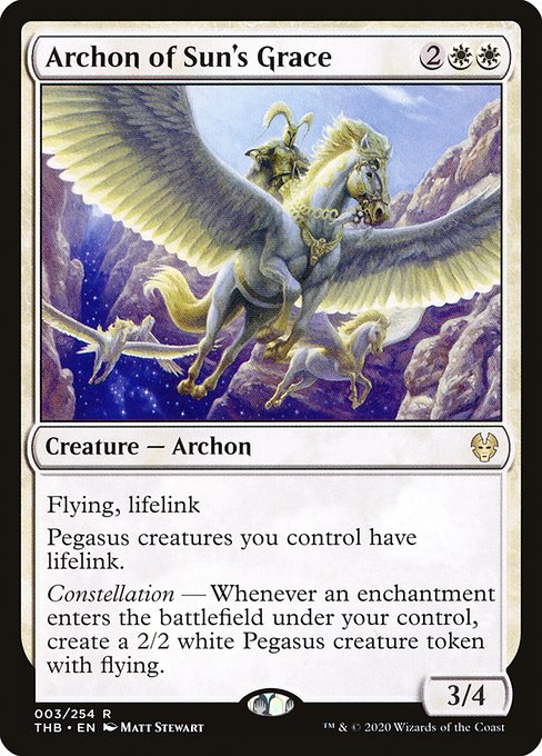 Magic the Gathering Card - Archon of Sun's Grace - MTG Circle