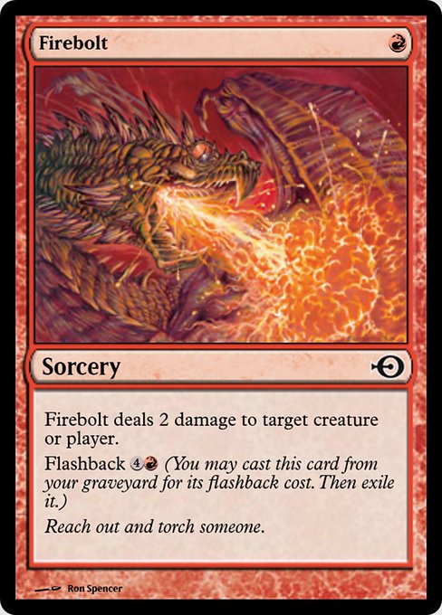 Magic the Gathering Card - Firebolt - MTG Circle