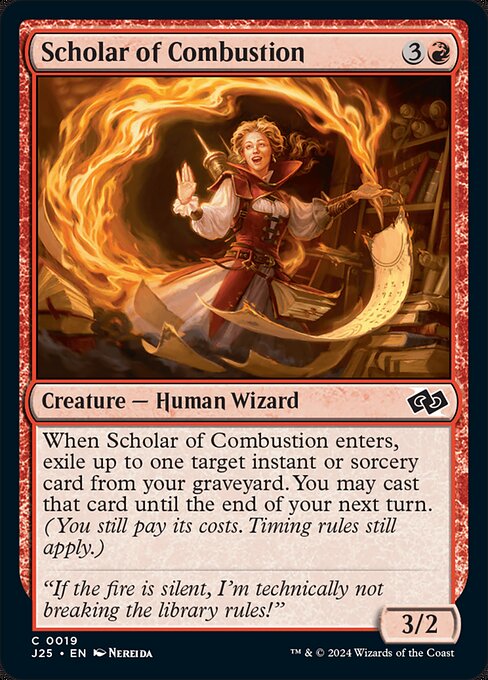 Magic the Gathering Card - Scholar of Combustion - MTG Circle