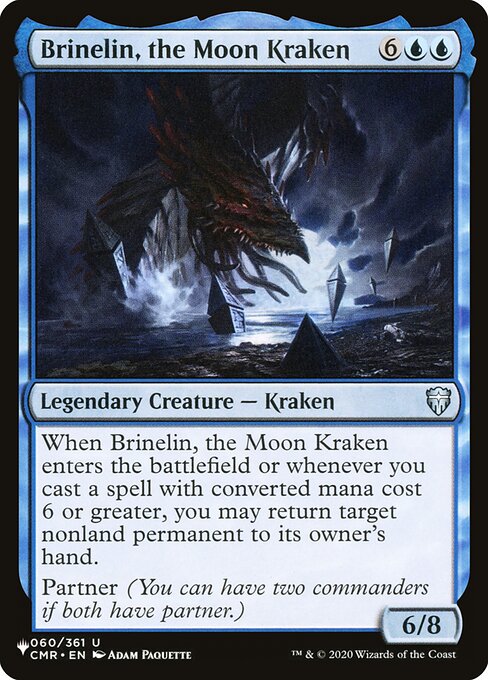 Magic the Gathering Card - Brinelin, the Moon Kraken - MTG Circle