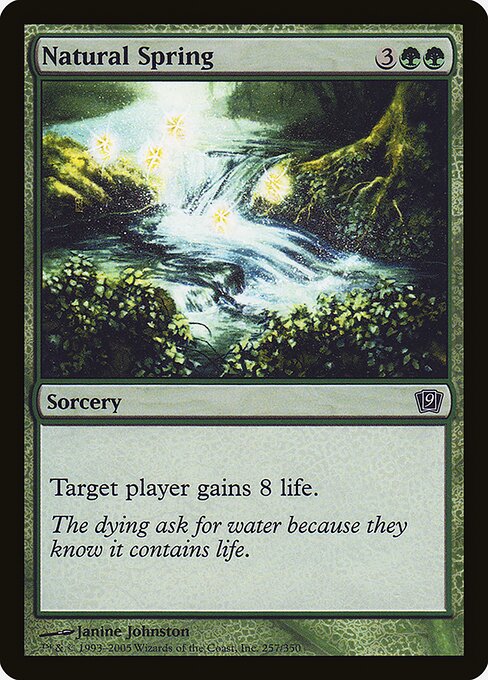 Magic the Gathering Card - Natural Spring - MTG Circle