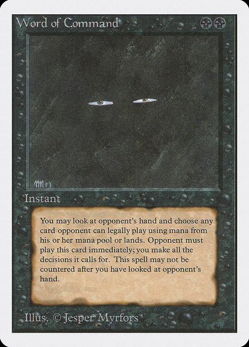 Magic the Gathering Card - Word of Command - MTG Circle