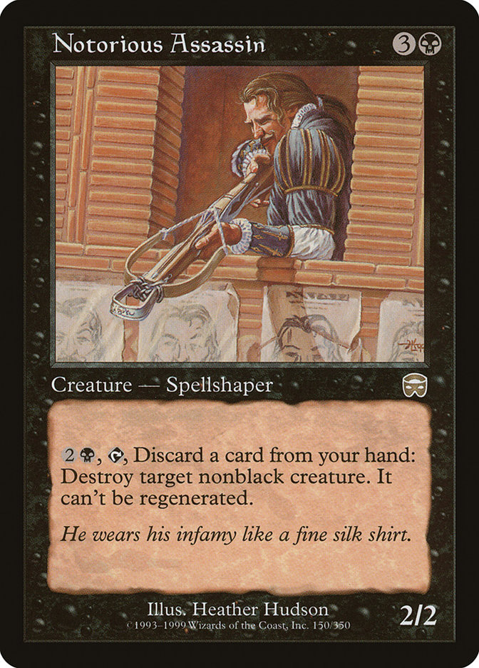 Magic the Gathering Card - Notorious Assassin - MTG Circle