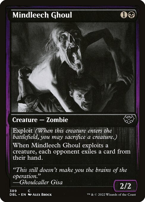 Magic the Gathering Card - Mindleech Ghoul - MTG Circle