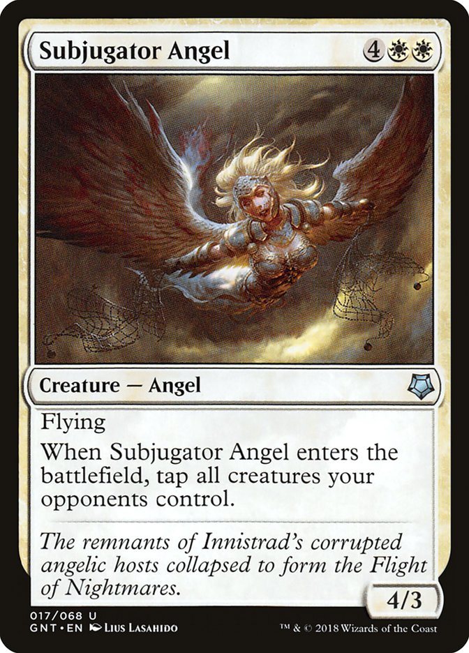 Magic the Gathering Card - Subjugator Angel - MTG Circle