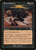 Magic the Gathering Card - Rancid Earth - MTG Circle