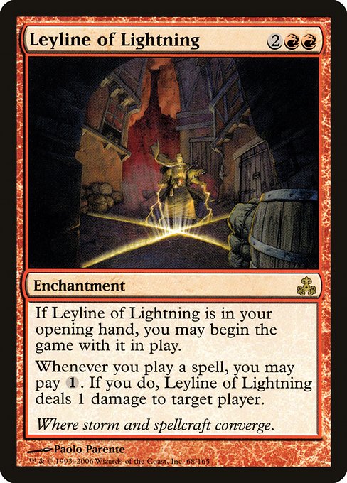 Magic the Gathering Card - Leyline of Lightning - MTG Circle