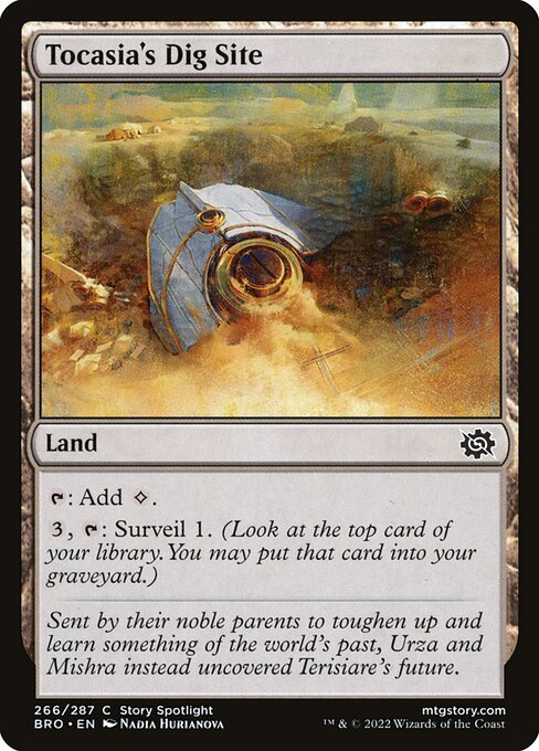 Magic the Gathering Card - Tocasia's Dig Site - MTG Circle