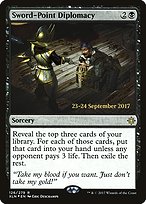 Magic the Gathering Card - Sword-Point Diplomacy - MTG Circle