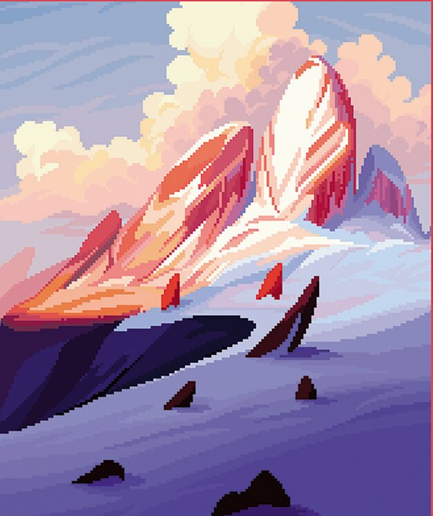 Snow-Covered Mountain