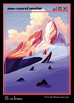 Magic the Gathering Card - Snow-Covered Mountain - MTG Circle