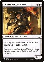 Magic the Gathering Card - Dwarfhold Champion - MTG Circle