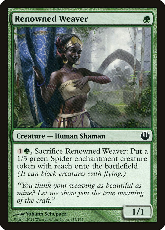 Magic the Gathering Card - Renowned Weaver - MTG Circle