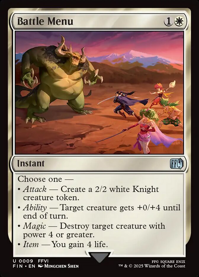Magic the Gathering Card - Battle Menu - MTG Circle