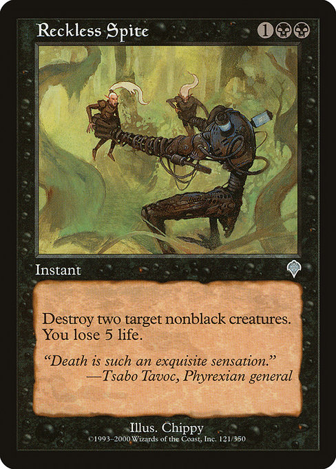 Magic the Gathering Card - Reckless Spite - MTG Circle