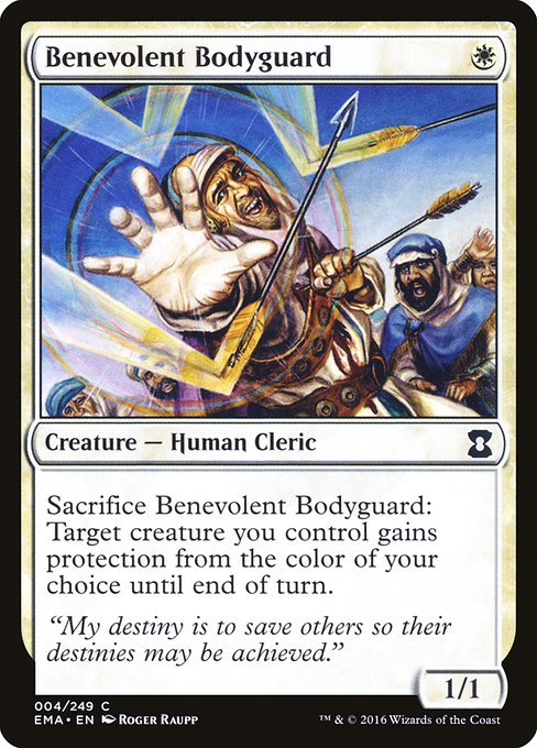 Magic the Gathering Card - Benevolent Bodyguard - MTG Circle