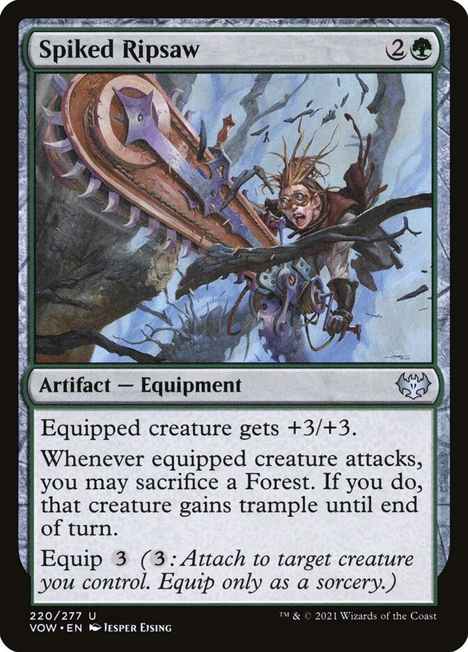 Magic the Gathering Card - Spiked Ripsaw - MTG Circle