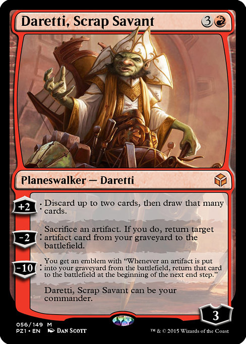Magic the Gathering Card - Daretti, Scrap Savant - MTG Circle