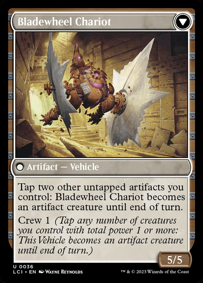 Magic the Gathering Card - Bladewheel Chariot - MTG Circle