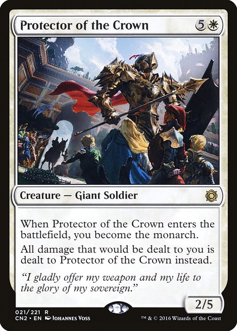 Magic the Gathering Card - Protector of the Crown - MTG Circle