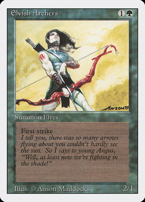 Magic the Gathering Card - Elvish Archers - MTG Circle