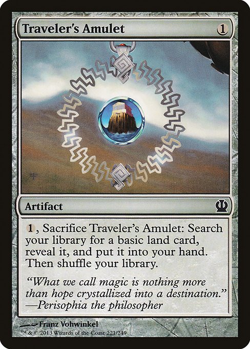 Magic the Gathering Card - Traveler's Amulet - MTG Circle