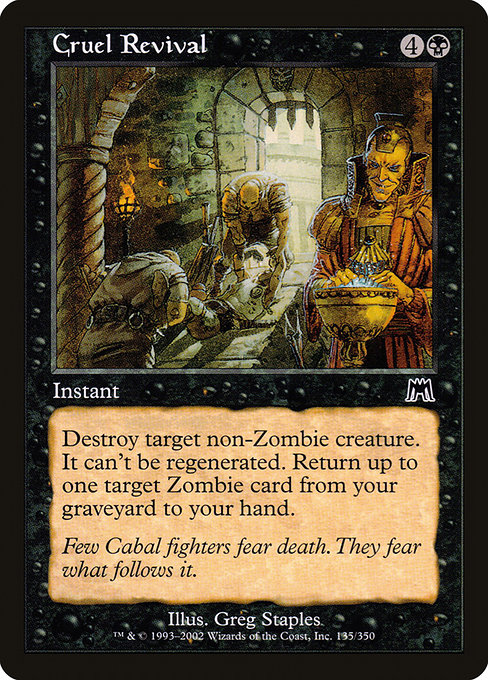 Magic the Gathering Card - Cruel Revival - MTG Circle