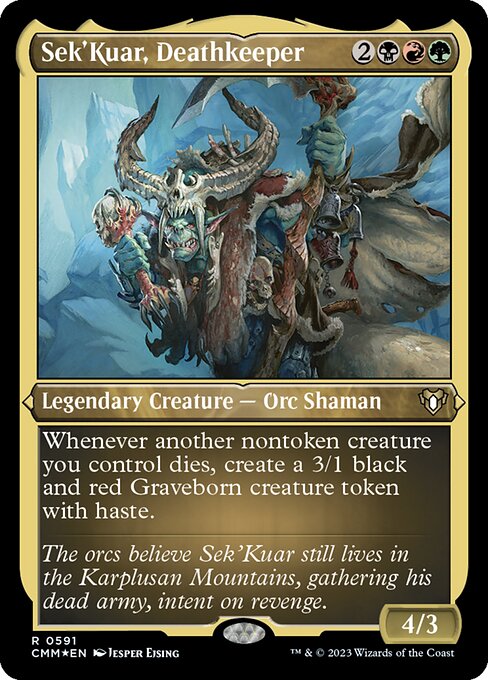 Magic the Gathering Card - Sek'Kuar, Deathkeeper - MTG Circle