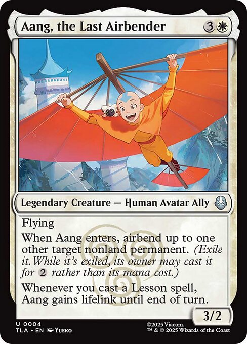 Magic the Gathering Card - Aang, the Last Airbender - MTG Circle