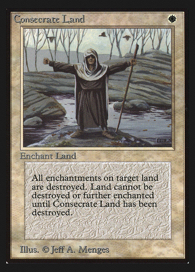 Magic the Gathering Card - Consecrate Land - MTG Circle